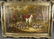 115: LARGE OIL ON CANVAS: HUNT SCENE - 2