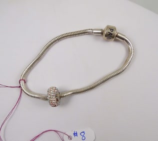 LADIES STERLING SILVER PANDORA BRACELET