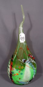 BEAUTIFUL LARGE HAND BLOWN MURANO ART GLASS VASE