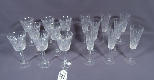 SET OF 16 CRYSTAL STEMWARE