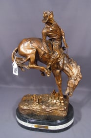 BRONZE SCULPTURE "OUTLAW" AFTER FREDRIC REMINGTON