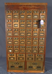 ORIGINAL ANTIQUE U.S. POST OFFICE BOX