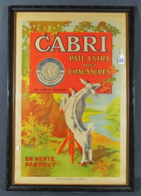 1930'S FRENCH CABRI PATE ESTRA CHAUSSURES POSTER