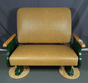 ANTIQUE HALE & KILBURN STEEL TRAIN BENCH
