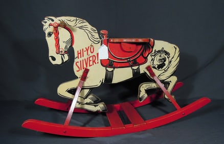 VINTAGE HI-YO SILVER CHILD'S ROCKING HORSE