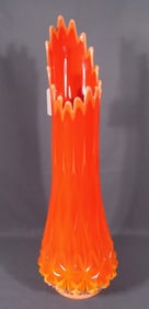 MID CENTURY MODERN LE SMITH BITTERSWEET SWUNG VASE