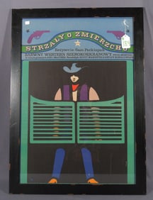 VINTAGE POLISH MOVIE POSTER "RIDE THE HIGH COUNTRY"