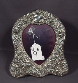 VINTAGE ENGLISH REPROSSE STERLING SILVER PHOTO FRAME