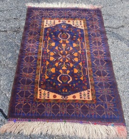 HAND KNOTTED BELOUCH AREA RUG