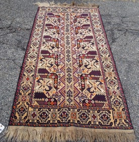 HAND KNOTTED BELOUCH AREA RUG