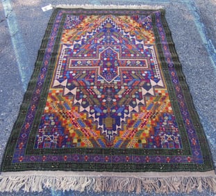 HAND KNOTTED BELOUCH AREA RUG