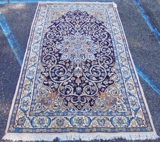 FINE HAND KNOTTED NIAN AREA RUG