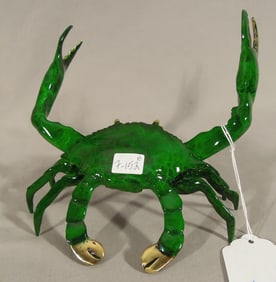 FINE BRONZE SCULPTURE OF STANDING CRAB