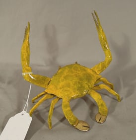 FINE BRONZE SCULPTURE OF STANDING CRAB