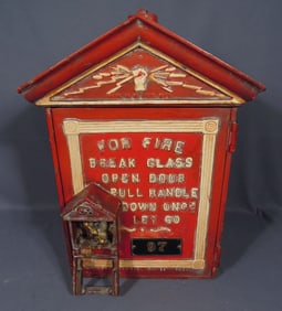 VINTAGE CAST IRON FIRE BOX