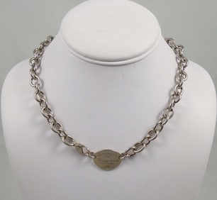 LADIES TIFFANY & CO. STERLING SILVER HORSESHOE NECKLACE