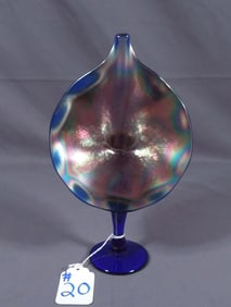 HAND BLOWN ART GLASS JACK IN THE PULPIT VASE