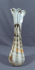 LARGE HAND BLOWN ART GLASS VASE