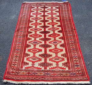 HAND KNOTTED BOKHARA RUNNNER