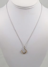 LADIES TIFFANY & CO. STERLING SILVER HORSESHOE NECKLACE