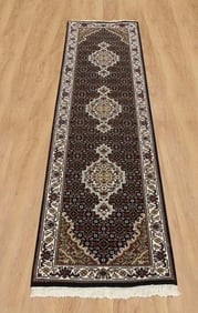 FINE HAND KNOTTED MAHI TABRIZ RUNNER