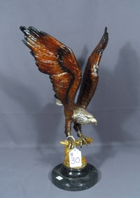 FINELY DETAILED BRONZE EAGLE