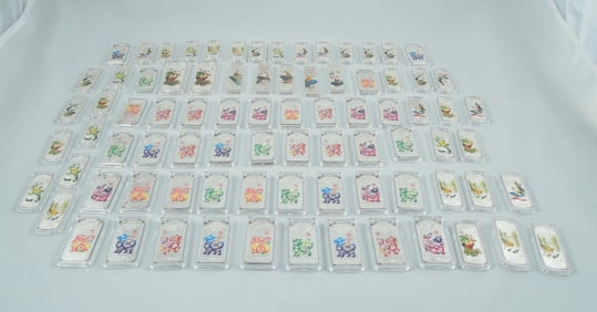 RARE COLLECTION OF PURE .999 SILVER BARS FROM THE CHINESE LUNAR SERIES