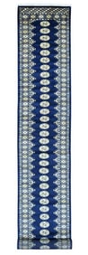 EXTRA LONG HAND KNOTTED BOKHARA RUNNER