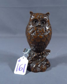 VINTAGE SMALL SCALE BRONZE SCULPTURE OF OWL