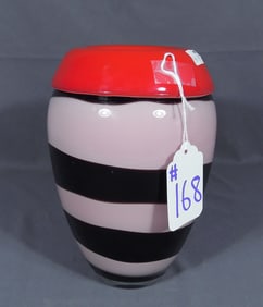 HEAVY ITALIAN MURANO ART GLASS VASE