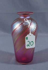STEVEN CORREIA HAND BLOWN ART GLASS VASE