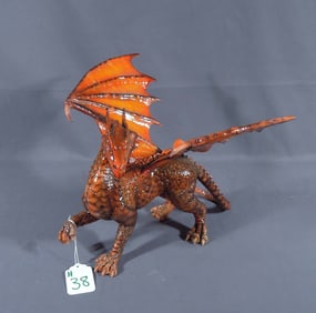 FINE BRONZE SCULPTURE OF DRAGON