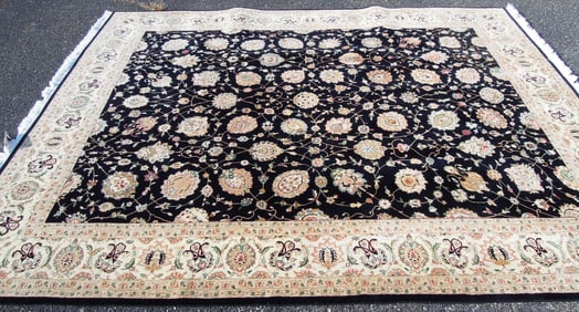 LARGE HAND KNOTTED RAJASTHAN AREA RUG