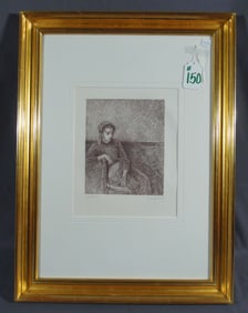 CAMILLE PISSARRO & GEORGE WILLIAM THORNLEY ORIGINAL LITHOGRAPH