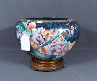 LARGE CHINESE CLOISONNE BOWL
