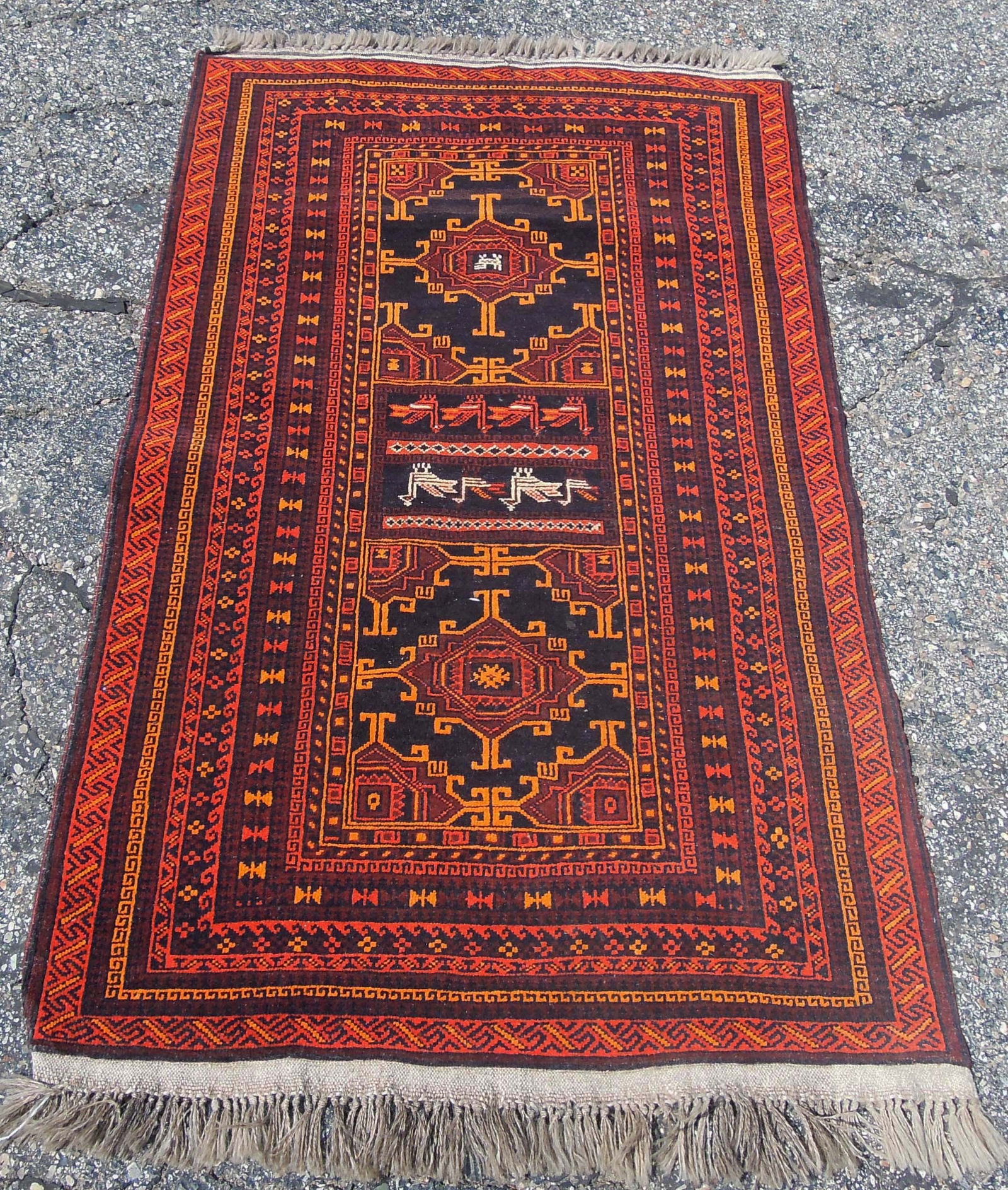 HAND KNOTTED BELOUCH AREA RUG (1 of 1)