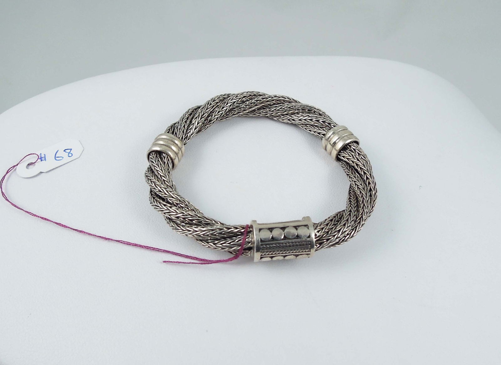 HEAVY JOHN HARDY STYLE STERLING SILVER BRACELET (1 of 1)