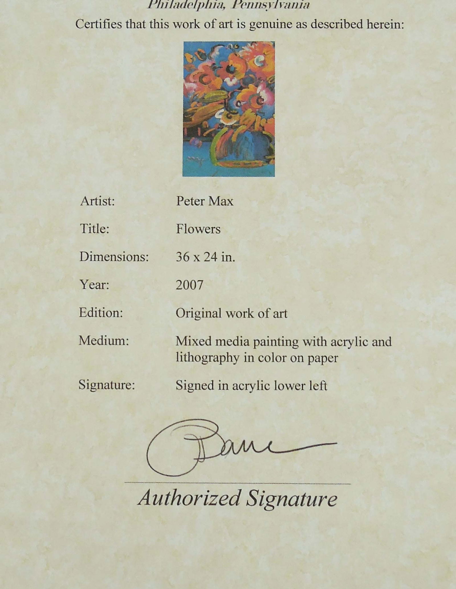 PETER MAX (1937- ) GERMAN - 4