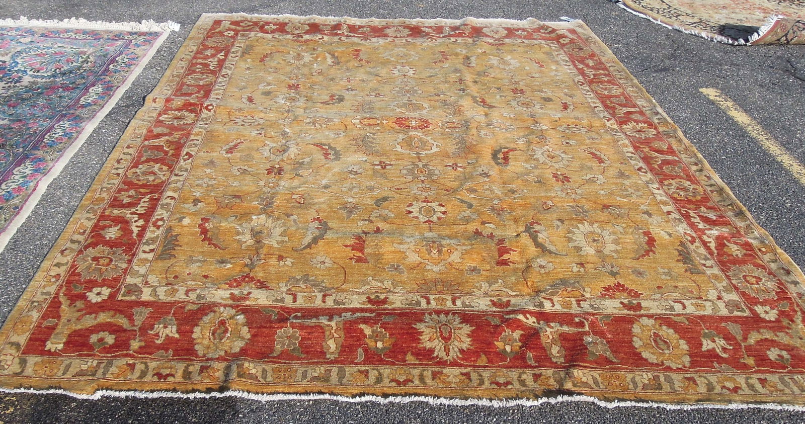 HAND KNOTTED PESHAWER ZIEGLAER MAHAL AREA RUG (1 of 2)