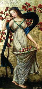 SET OF FOUR OILS ON CANVAS "FOUR SEASONS" BY ORTIZ