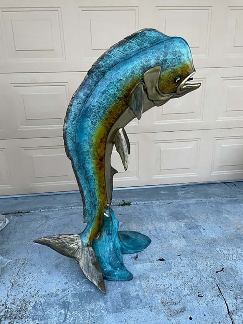 FABULOUS LARGE BRONZE SCULPTURE/FOUNTAIN OF MAHI (1 of 2)