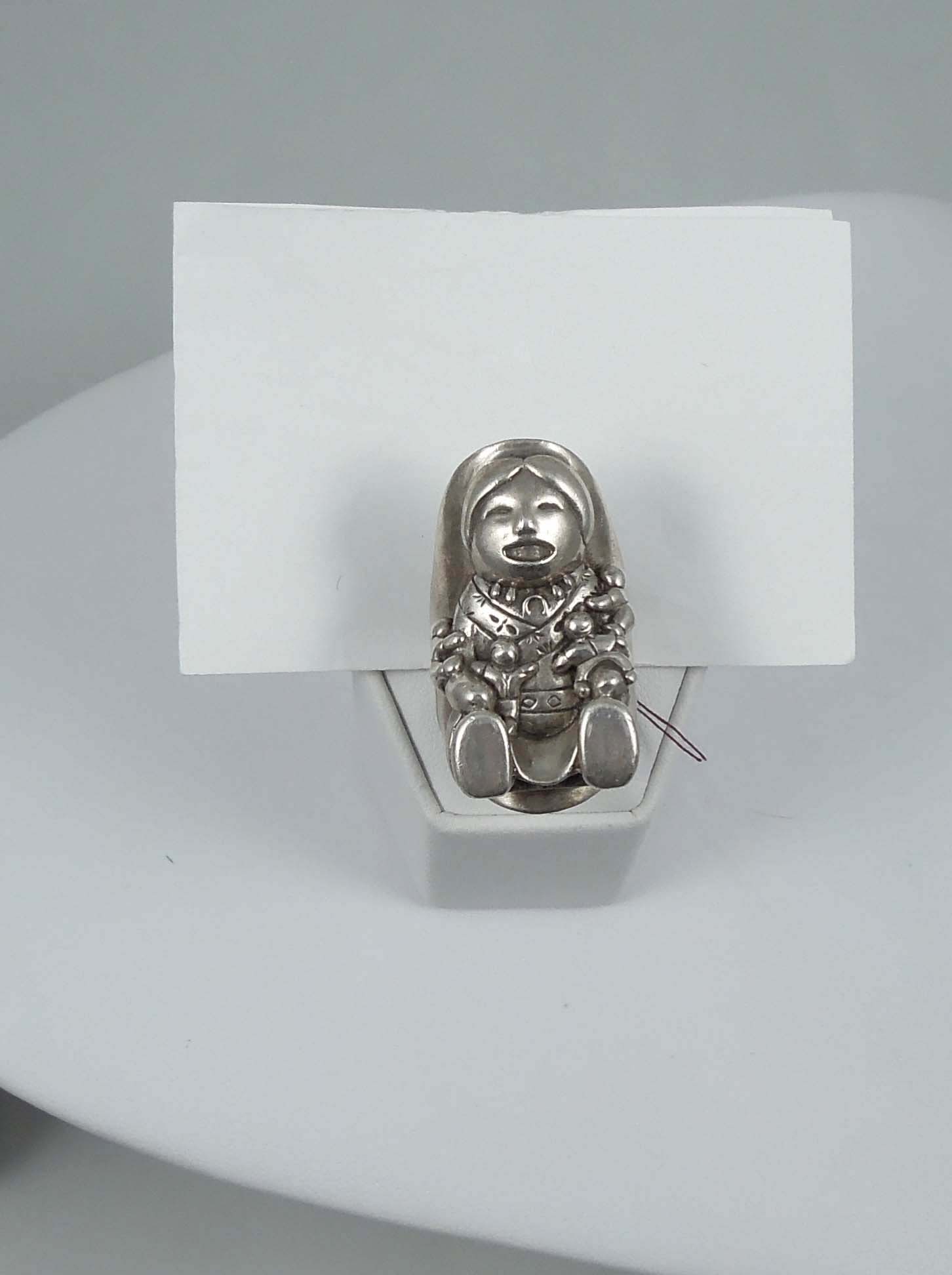 VINTAGE CAROL FELLEY STERLING SILVER STORY TELLER RING (1 of 1)