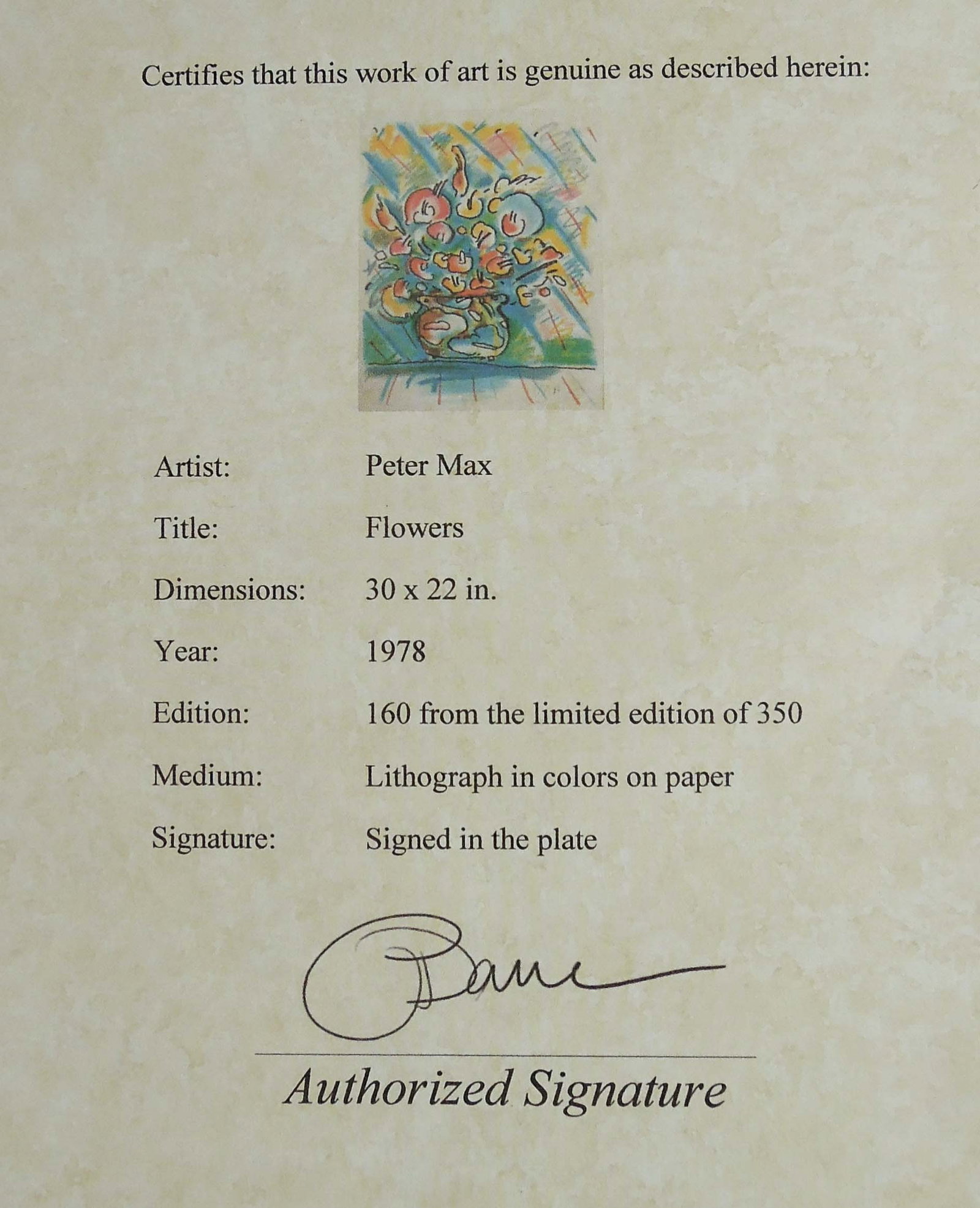 PETER MAX (1937- ) GERMAN - 4