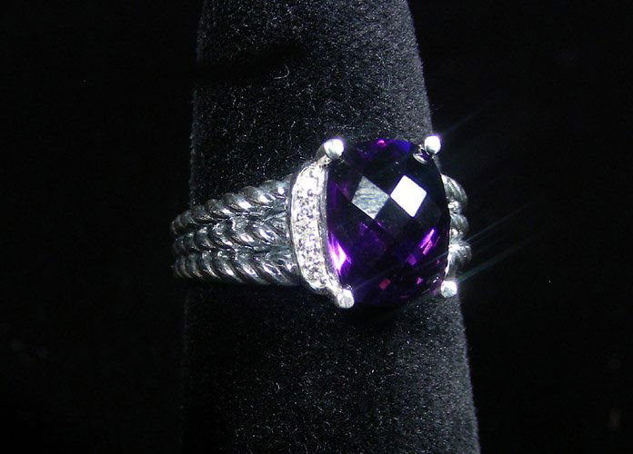 DESIGNER DAVID YURMAN STERLING SILVER, AMETHYST AND (1 of 1)