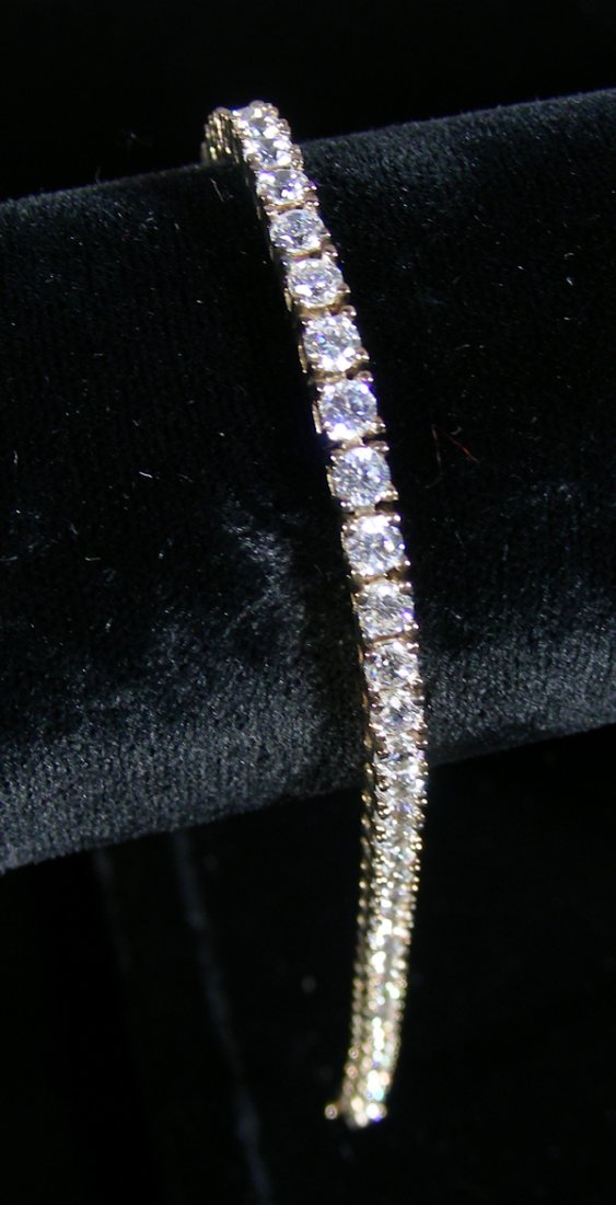 STERLING SILVER AND CZ BRACELET (1 of 1)