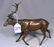 BRONZE SCULPTURE OF STANDING DEER