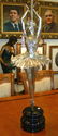 BRONZE BALLERINA ON HEAVY MARBLE BASE