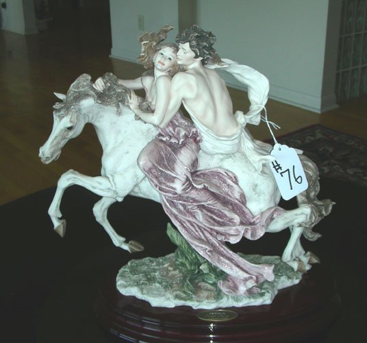 GUISEPPE ARMANI PORCELAIN SCULPTURE "SWEPT AWAY" (1 of 3)