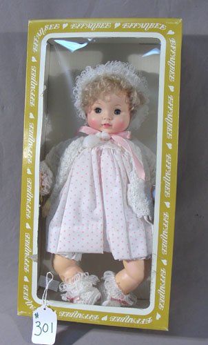 VINTAGE EFFANBEE "SWEETIE PIE" BLONDE DOLL: Serial #9478. Original box.