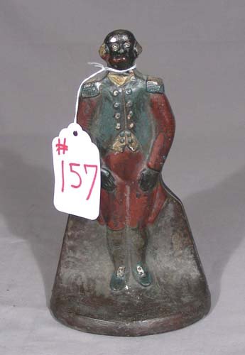 VERY RARE VINTAGE CAST IRON DOOR STOP "MAJOR DUMO" (1 of 1)